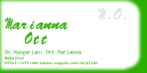 marianna ott business card